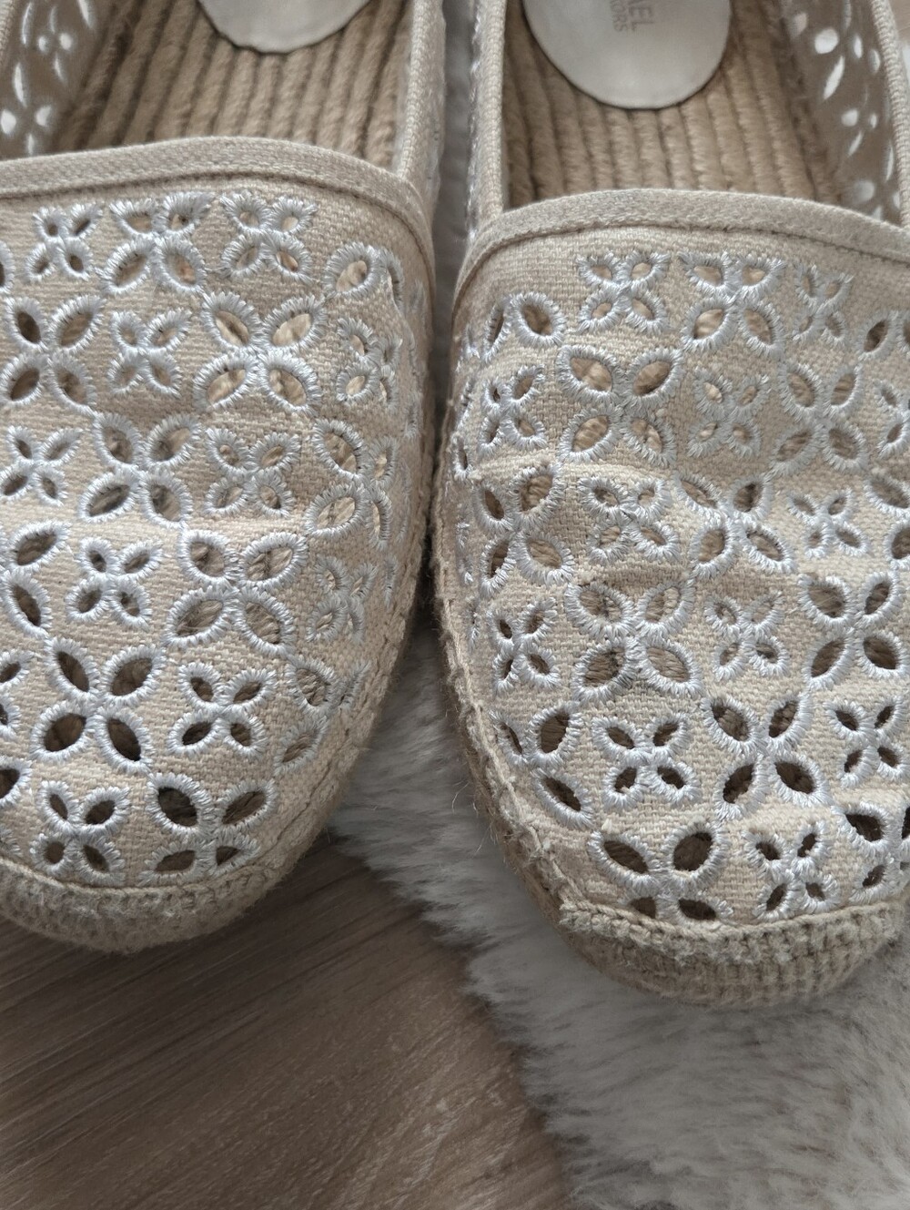 Michael Kors Eyelet Jute Soled Summer Loafer Flat
